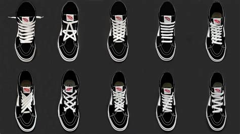 vans ultrarange shoe lace patterns.